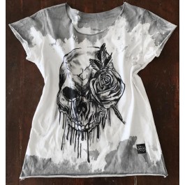 ROSE SKULL T-SHIRT